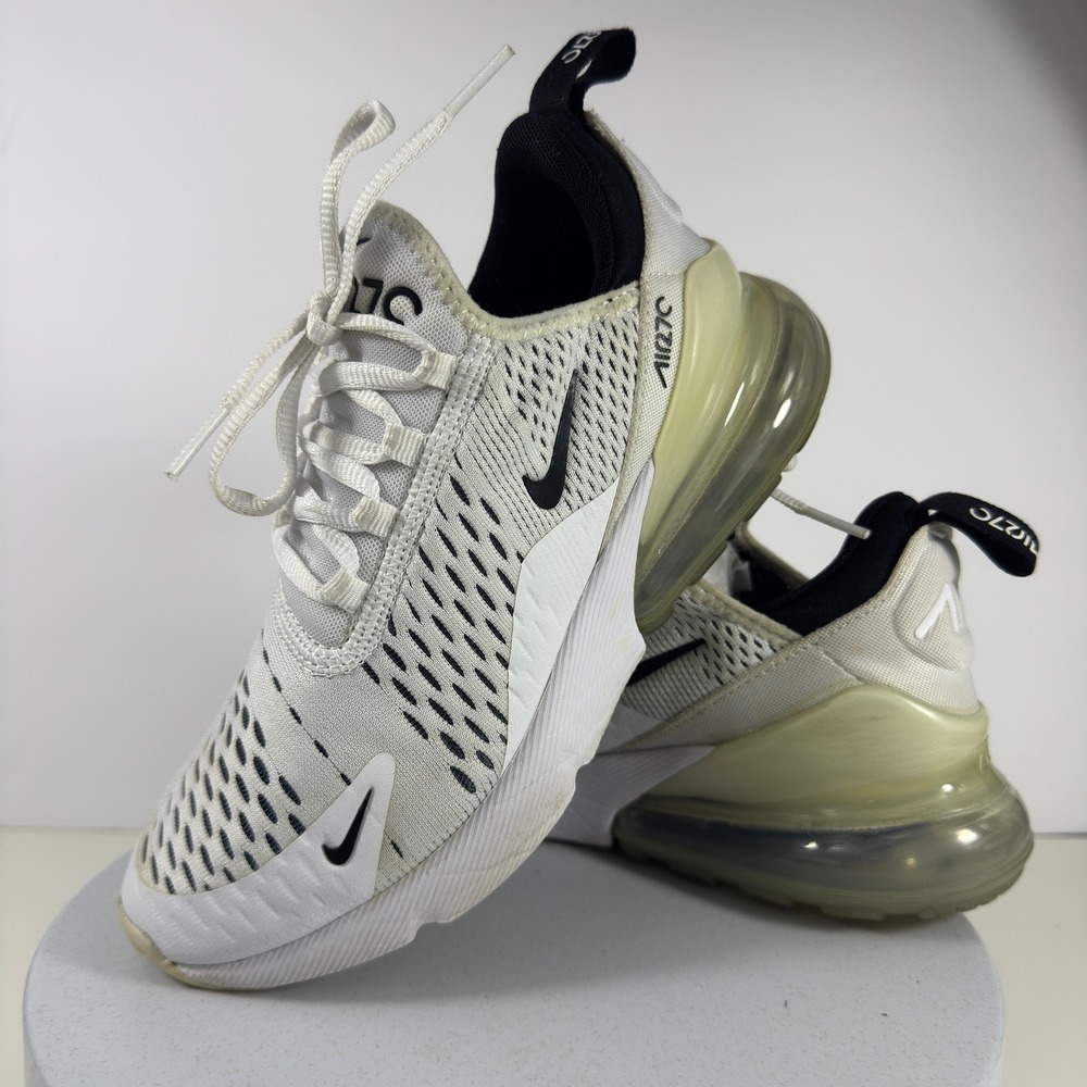 Nike Women Sneakers Air Max 270 Mesh Running Casual White Black US 5.5